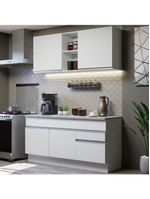 Armário de cozinha compacta 150cm branco glamy madesa 01