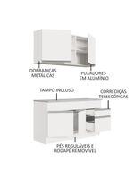 Armário de cozinha compacta 150cm branco glamy madesa 01