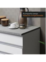 Armário de cozinha compacta 150cm branco glamy madesa 01