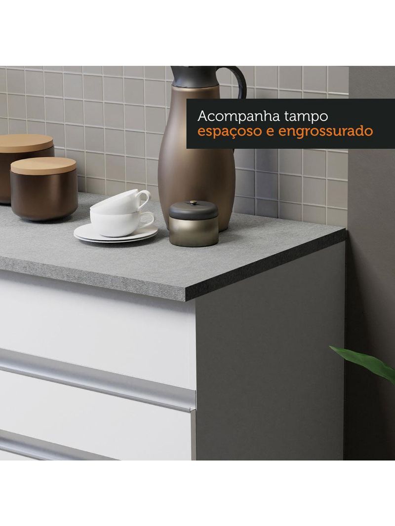 Armário de cozinha compacta 150cm branco glamy madesa 01