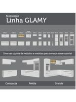 Armário de cozinha compacta 150cm branco glamy madesa 01
