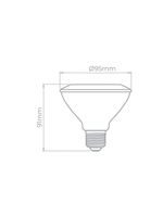 Lâmpada Led Stella Par 30 Evo 9w E27 Alto Irc 95 Bivolt 2700k - Luz Amarela