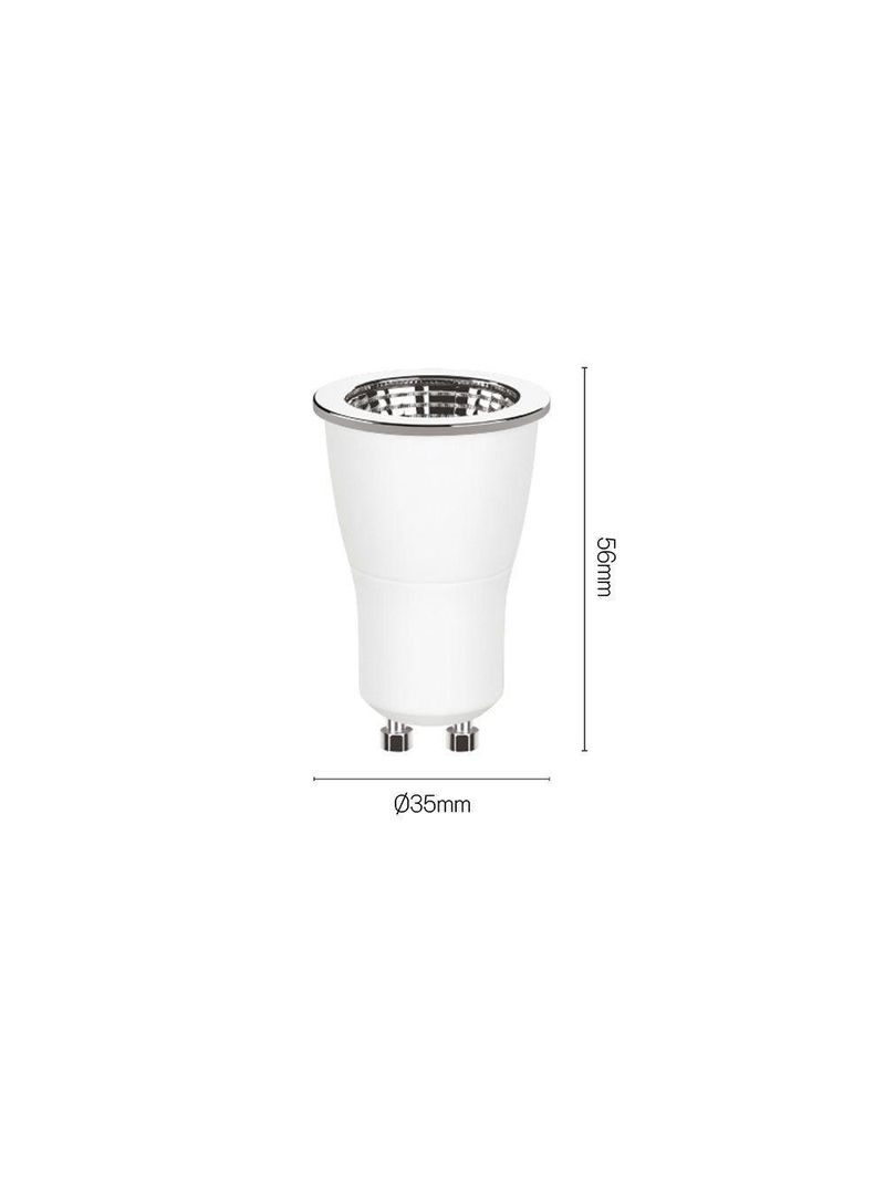Lâmpada Led Stella Mini Dicroica Mr11 Evo Dimerizável 4w Gu10 Alto Irc 90 Bivolt 2700k - Luz Amarela