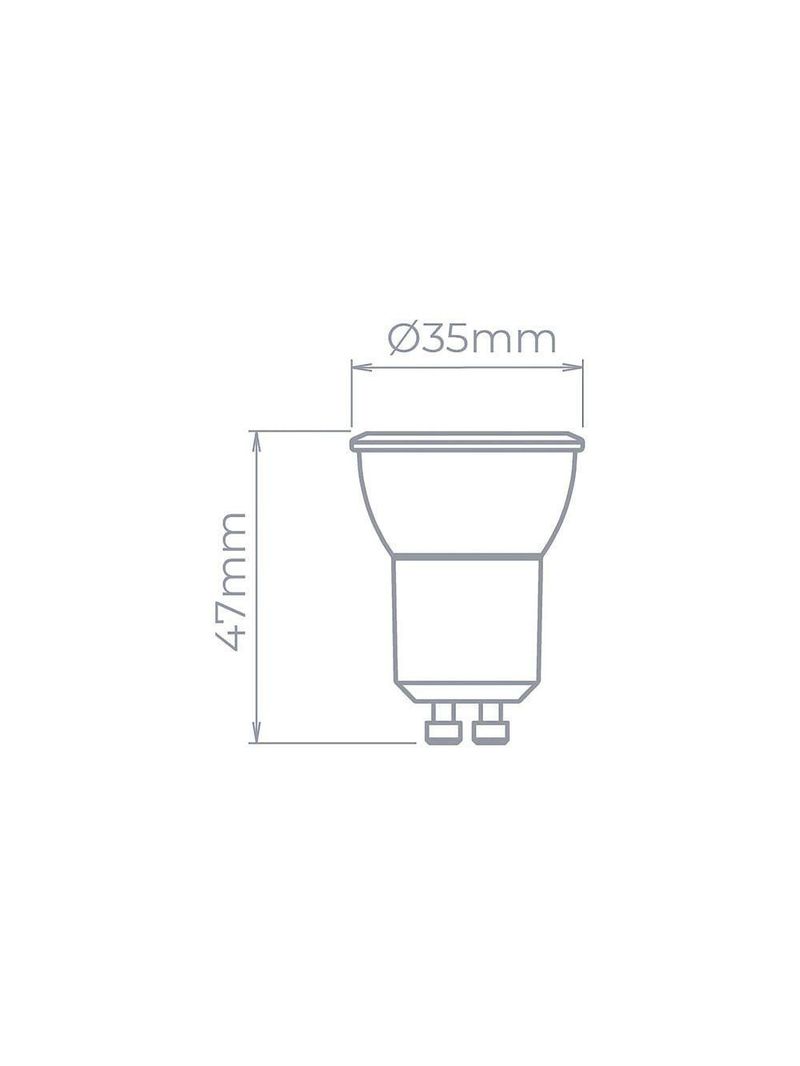 Lâmpada Led Stella Mini Dicroica Mr11 Eco 3w Gu10 Bivolt 2700k - Luz Amarela