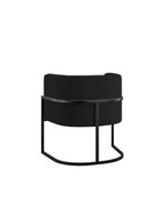 Kit 2 Poltronas + Sofá 2 Lugares Base De Metal Black Balaqui Preto