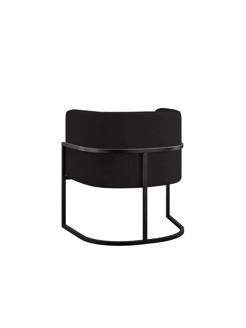 Kit 2 Poltronas + Sofá 2 Lugares Base De Metal Black Balaqui Preto