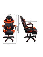 Cadeira Gamer Stillus Ergonômica Com Apoio Para Os Pés Vermelho