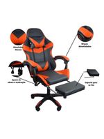 Cadeira Gamer Stillus Ergonômica Com Apoio Para Os Pés Vermelho