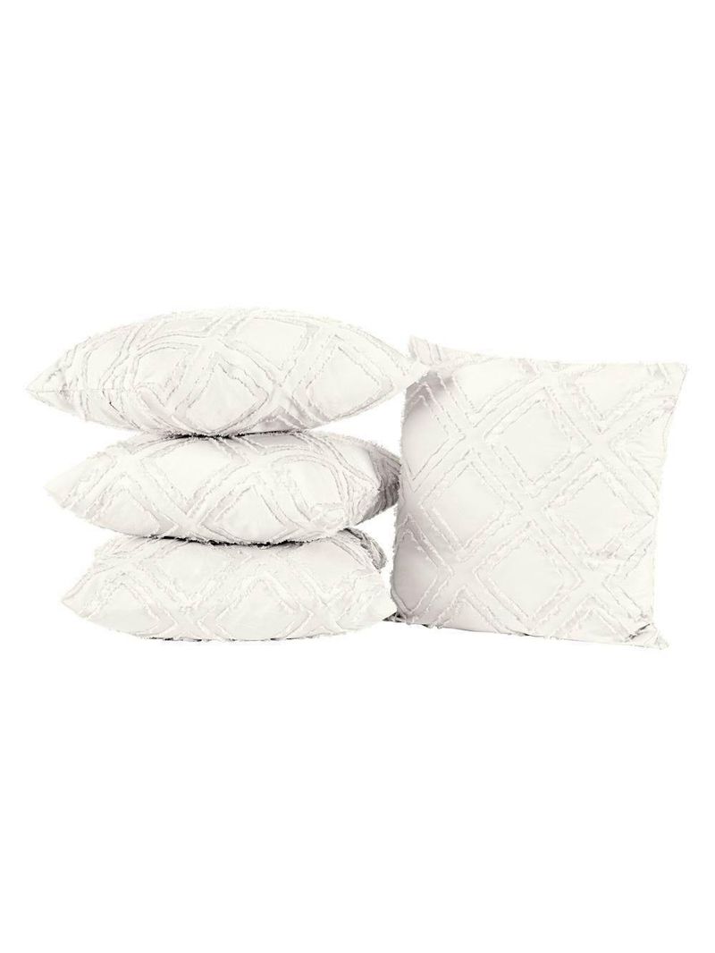 Capas De Almofadas Aveline 45cm X 45cm 04 Peças - Off White