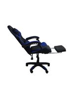 Cadeira Gamer Stillus Ergonômica Com Apoio Para Os Pés Azul