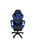 Cadeira Gamer Stillus Ergonômica Com Apoio Para Os Pés Azul