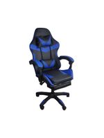 Cadeira Gamer Stillus Ergonômica Com Apoio Para Os Pés Azul