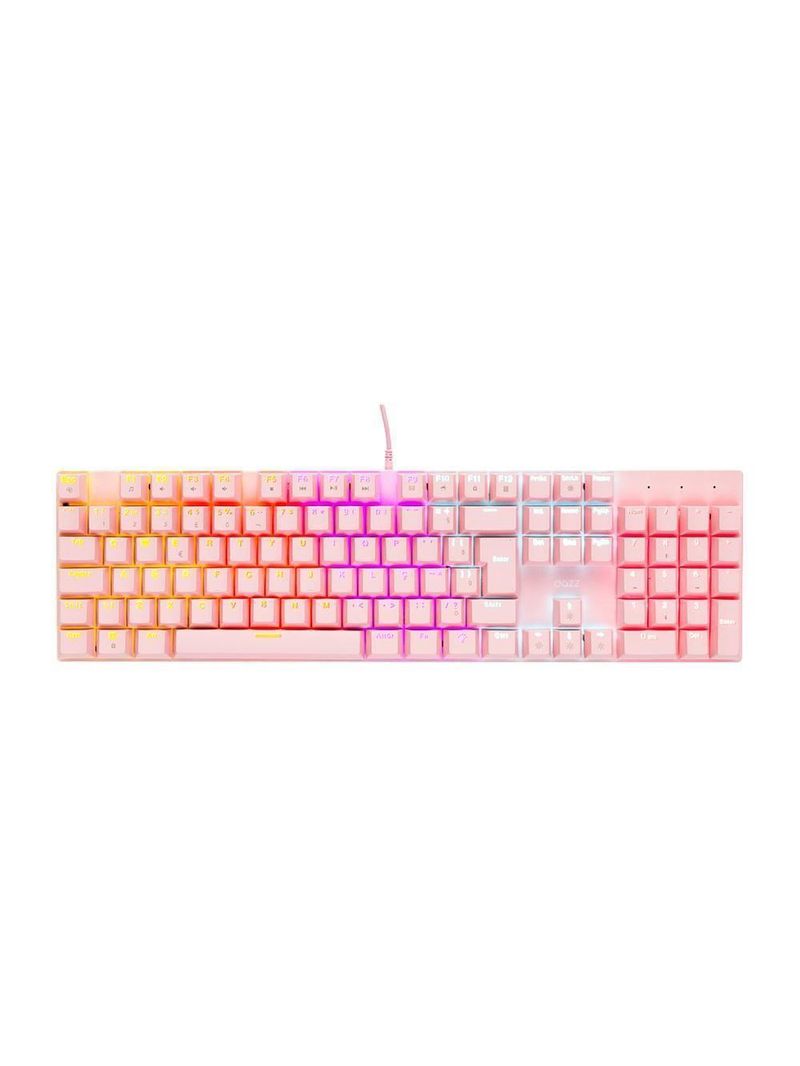 Teclado Mecânico Gamer Dazz Orion Essential Rgb Switch Yh Blue Abnt2 Rosa D62000132