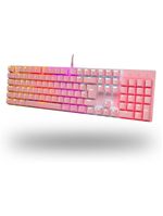 Teclado Mecânico Gamer Dazz Orion Essential Rgb Switch Yh Blue Abnt2 Rosa D62000132