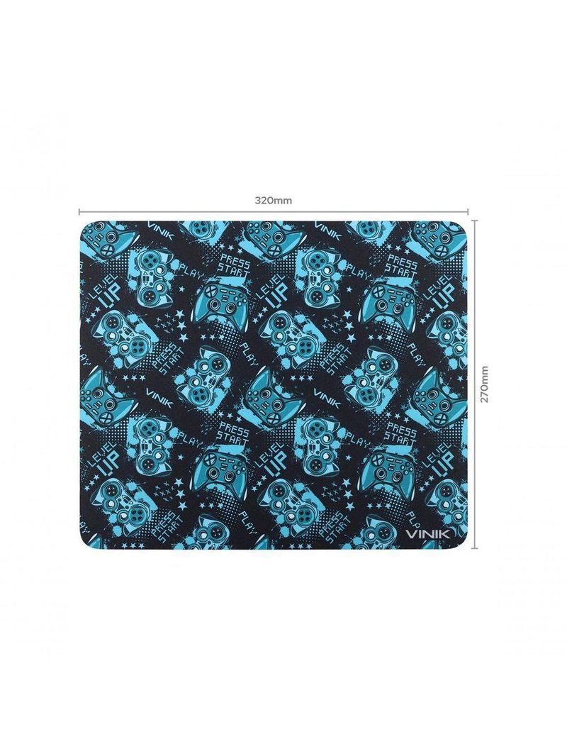 Mouse Pad Gamer Vinik Level Up 320x270x2mm - Mplu32