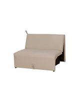 Sofá Cama 2 Lugares Compacro Sem Braço 115 Larg Malu Matrix Sintetico Bege