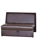 Sofá Cama 2 Lugares Compacro Sem Braço 115 Larg Malu Matrix Sintetico Marrom