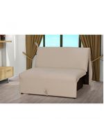 Sofá Cama 2 Lugares Compacro Sem Braço 115 Larg Malu Matrix Sintetico Bege