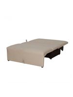 Sofá Cama 2 Lugares Compacro Sem Braço 115 Larg Malu Matrix Sintetico Bege