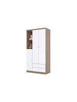 Quarto De Bebê Completo Bala De Menta 2 Peças (1 Guarda Roupa + 1 Berço) Qi94 Branco - Henn