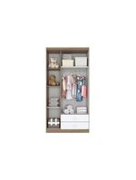 Quarto De Bebê Completo Bala De Menta 2 Peças (1 Guarda Roupa + 1 Berço) Qi94 Branco - Henn
