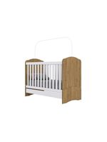 Quarto De Bebê Completo Bala De Menta 2 Peças (1 Guarda Roupa + 1 Berço) Qi94 Branco - Henn