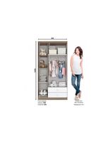 Quarto De Bebê Completo Bala De Menta 2 Peças (1 Guarda Roupa + 1 Berço) Qi94 Branco - Henn