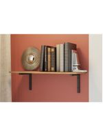 Modulado De Quarto Kit 2 Prateleiras Industrial Li009 21x72x29 Freijo-preto - Kappesberg
