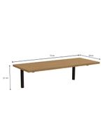 Modulado De Quarto Kit 2 Prateleiras Industrial Li009 21x72x29 Freijo-preto - Kappesberg