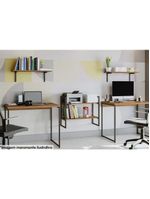 Modulado De Quarto Kit 2 Prateleiras Industrial Li009 21x72x29 Freijo-preto - Kappesberg