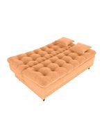 Sofá Cama 3 Lugares Casal Confortável 1,85 Larg Duda Matrix Boucle Mostarda