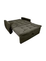 Sofá Cama2 Lugares Compacto Retratil Meg Matrix Veludo Turkey Marrom Veludo Turkey Marrom