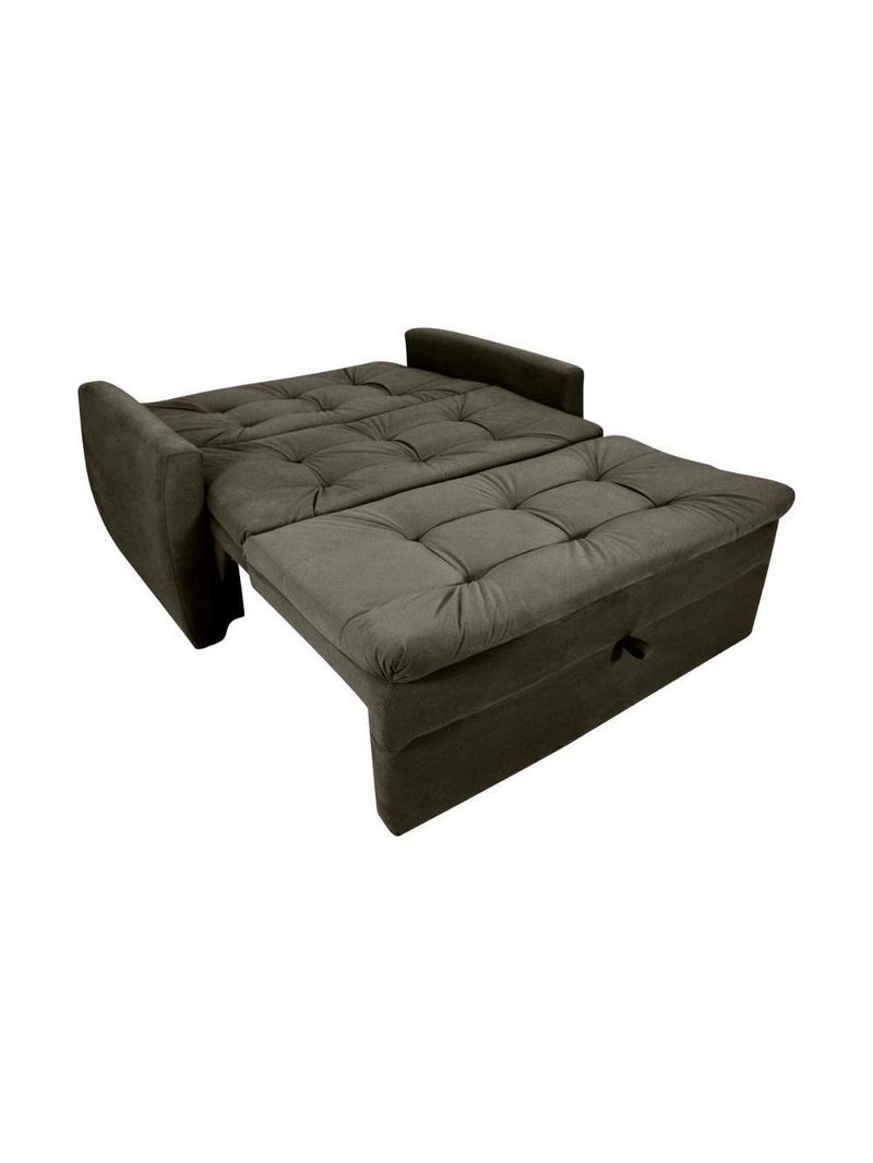 Sofá Cama2 Lugares Compacto Retratil Meg Matrix Veludo Turkey Marrom Veludo Turkey Marrom