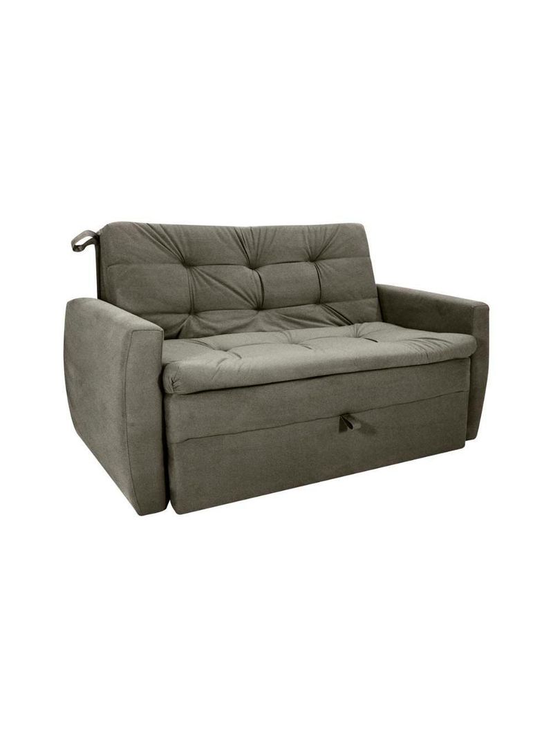 Sofá Cama2 Lugares Compacto Retratil Meg Matrix Veludo Turkey Marrom Veludo Turkey Marrom