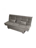 Sofá Cama 3 Lugares Casal Premium Reclinavel 1,80 Larg Esmeralda Matrix Suede Capuccino