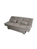 Sofá Cama 3 Lugares Casal Premium Reclinavel 1,80 Larg Esmeralda Matrix Suede Capuccino