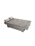 Sofá Cama 3 Lugares Casal Premium Reclinavel 1,80 Larg Esmeralda Matrix Suede Capuccino