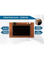 Painel Quarto P- Tv Até 65 Pol Lume Ripado C- Prateleira 175x108cm Cedro - Dj Móveis