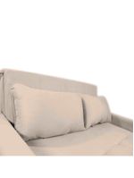Sofá Cama Compacto 2 Lugares 1,38 Larg Amora New Matrix Suede Bege