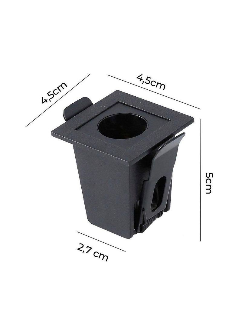 Spot De Embutir Nordecor Downlight Powerus Led Alto Irc 90 2w Bivolt Preto - 4000k