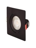 Spot Led Tramontina Quadrado 3 W 6500 K Preto Com Luz Branca
