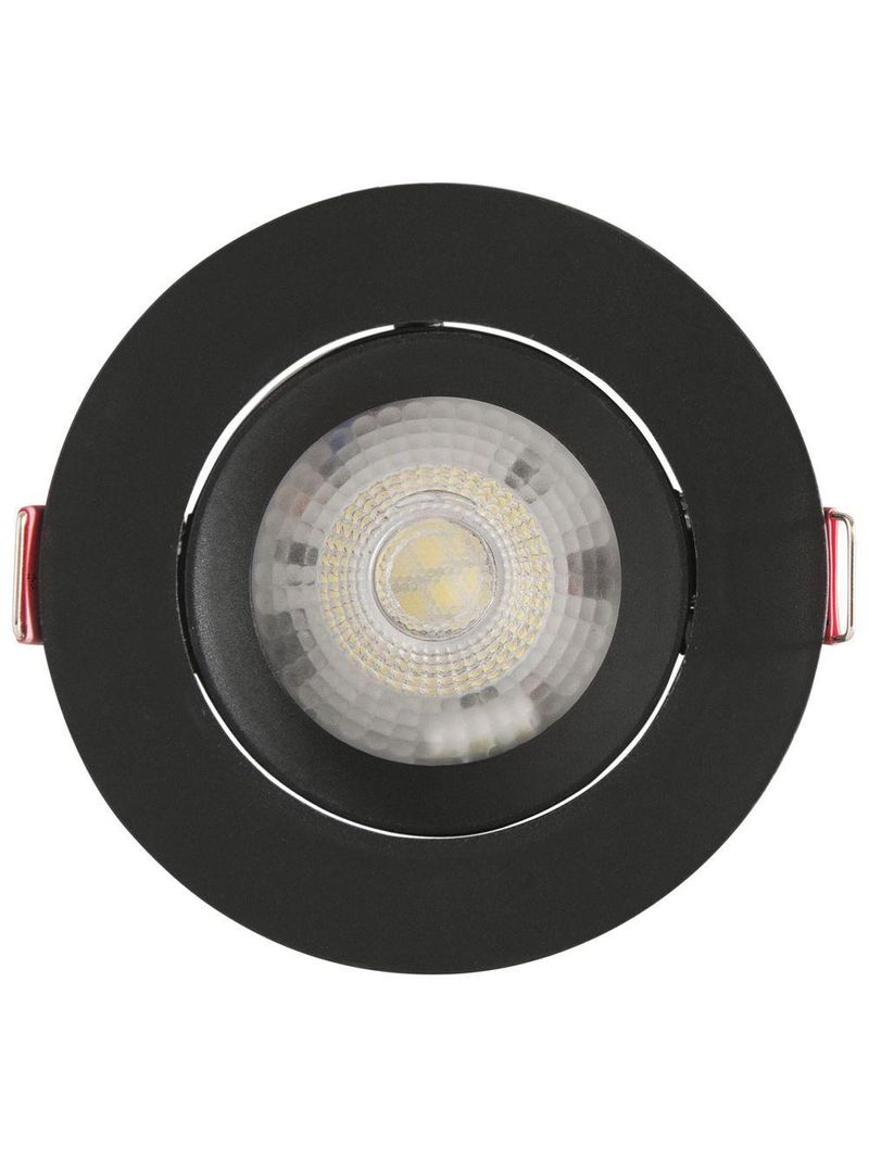 Spot Led Tramontina Redondo 5 W 6500 K Preto Com Luz Branca