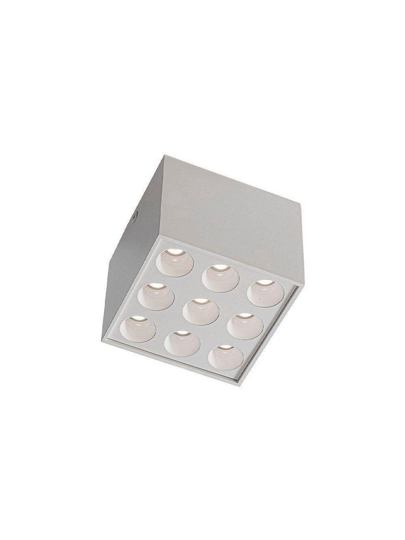 Spot De Sobrepor Nordecor Downlight Powerus Led Alto Irc 90 18w Bivolt Lente Branca 4000K