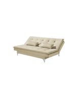 Sofá Cama Casal Berlim 190cm Design Moderno Veludo Bege