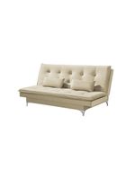 Sofá Cama Casal Berlim 190cm Design Moderno Veludo Bege