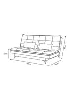 Sofá Cama Casal Berlim 190cm Design Moderno Veludo Cinza