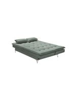 Sofá Cama Casal Berlim 190cm Design Moderno Veludo Cinza