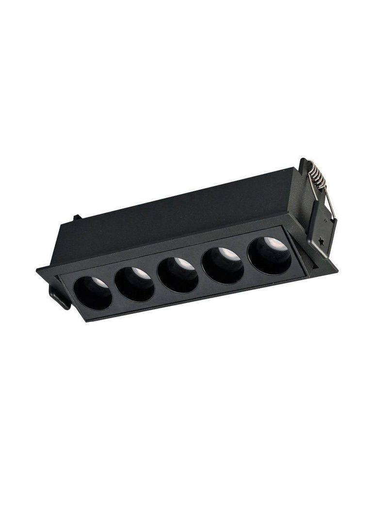 Spot De Embutir Nordecor Downlight Powerus Led Direcionável Alto Irc 90 10w Bivolt Preto 3000k
