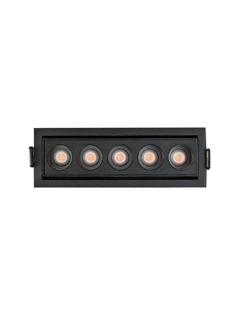 Spot De Embutir Nordecor Downlight Powerus Led Direcionável Alto Irc 90 10w Bivolt Preto 3000k