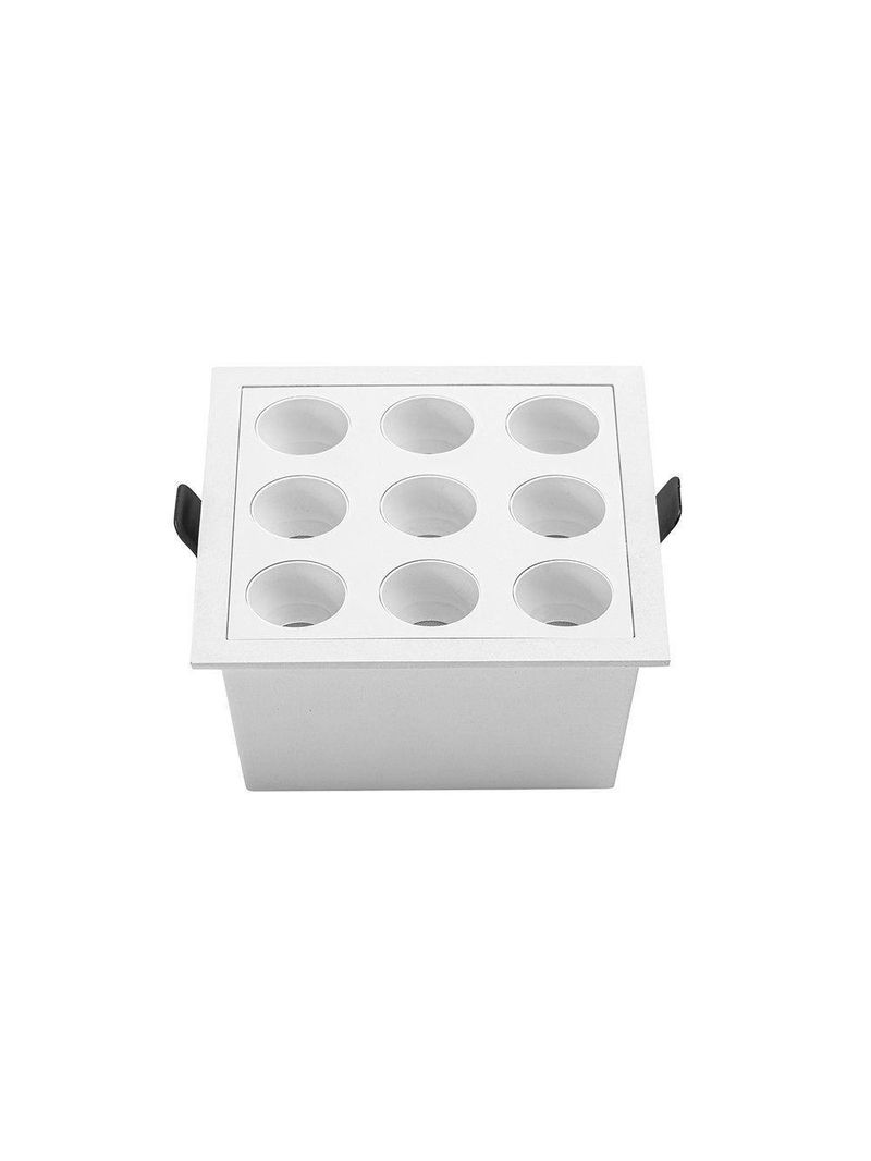 Spot De Embutir Nordecor Downlight Powerus Led Alto Irc 90 18w Bivolt Lente Branca 4000k